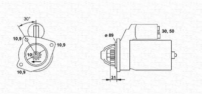 MAGNETI MARELLI 943252284010 -  Стартер